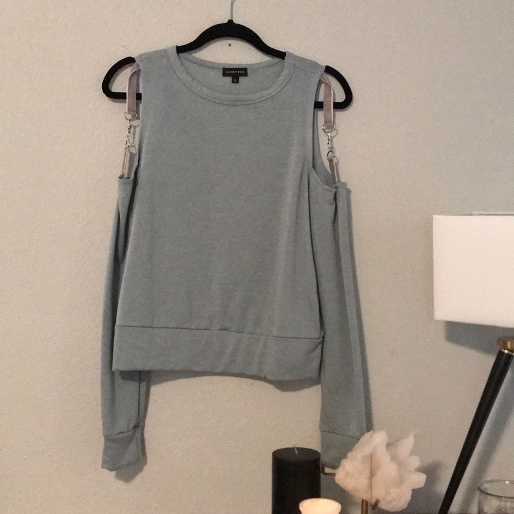 HONEY BUM | Super Soft Open Shoulder Sweater
